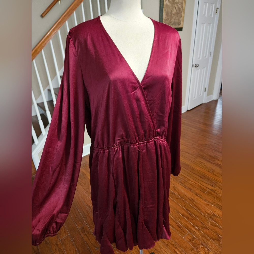 Chic Soul Satin Dress 1X - Picture 2 of 5